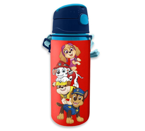 kids licensing pw19871 Алюминиевая бутылка для воды "paw patrol" (600 мл.)
