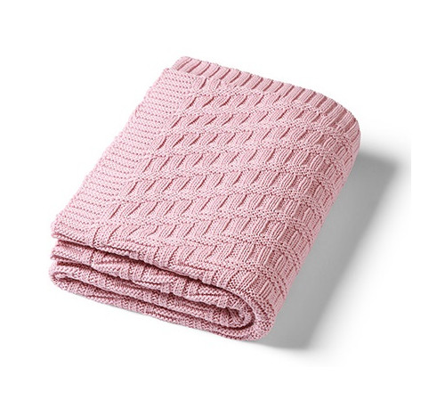  babyono 1647/01 Плед из органического хлопка (75х100 см) розовый