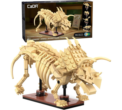 cada c59013w Конструктор "Скелет Велоцираптора" (272 дет.)