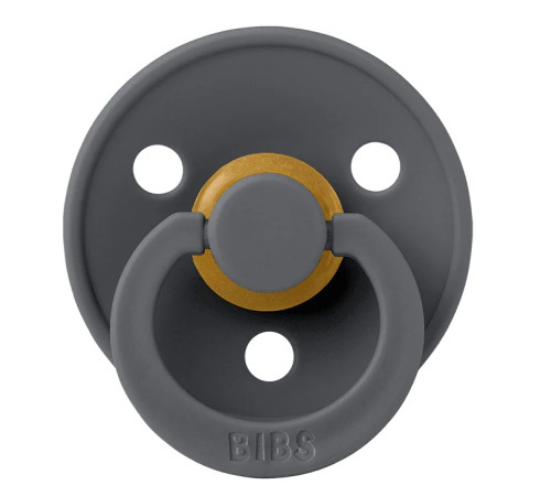  bibs Пустышка круглая латексная color s iron (0-6 м.)