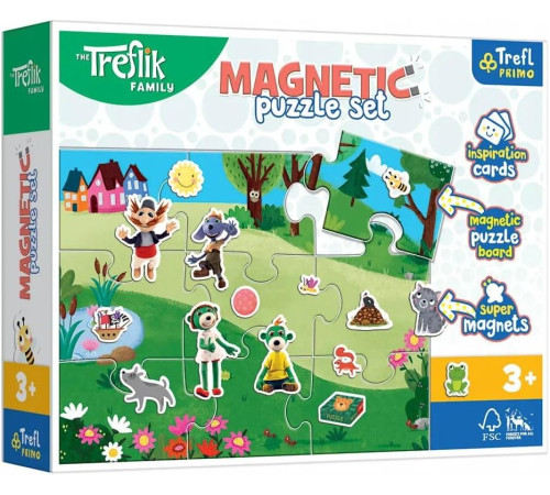 Trefl 93166 Puzzle magnetice "Familia Treflik" (23 el.)  trefl 93166 puzzle magnetice "familia treflik" (23 el.)