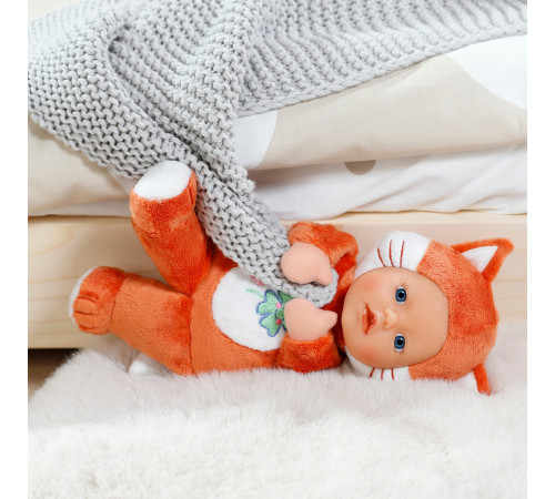zapf creation 836606 păpușă moale baby born "vulpe" (26 cm.)