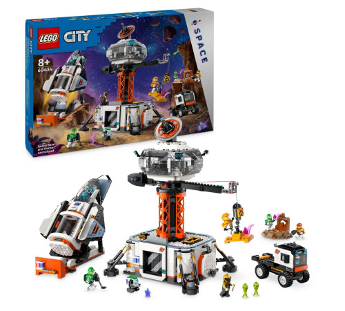 lego city  60434 Конструктор "Космическая база и ракетная платформа" (1422 дет.)