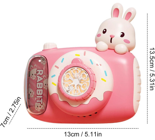 hoogar hg26240018 generator de bule de săpun "bubble camera bunny"