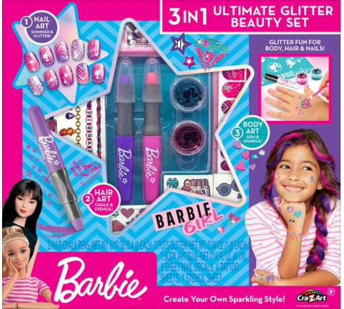Cra-Z-Art 34072INT Комплект для макияжа 3 в 1"Ultimate Glitter"  cra-z-art 34072int Комплект для макияжа 3 в 1"ultimate glitter"