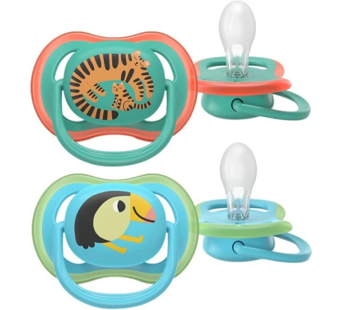  avent scf087/11 suzera din silicon ultra air (6-18 m) 2 buc.