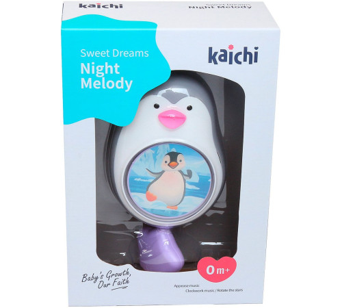  kaichi kaydig025ka315cutie muzicală pentru bebeluși "pinguin" (roz)