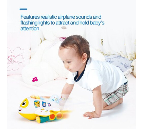 hola toys 6103 jucărie muzicală "avionul"