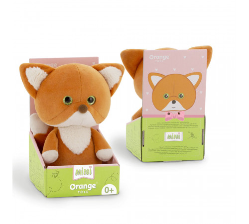 orange toys jucarie moale "mini twini: vulpe" 9033/20 (20 cm.)