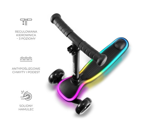 kinderkraft trotineta raket negru