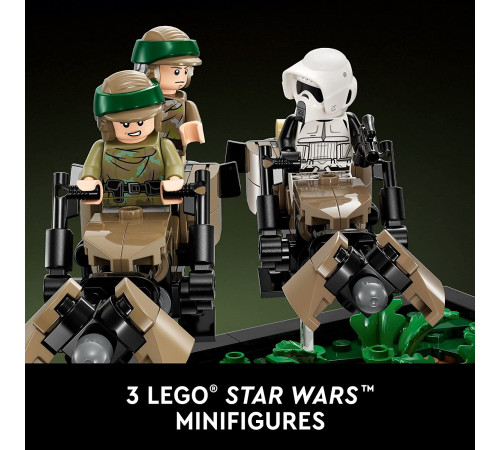 lego star wars 75353 constructor "diorama: endor speeder chase" (608 elт.)