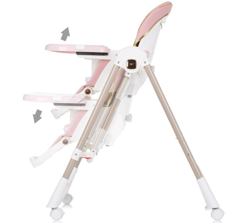 chipolino scaun și leagăn pentru copii 2 &icirc;n 1 "milk shake" sthms02403fl flamingo