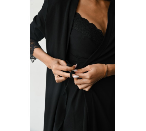 mamindom 25318 halat pentru gravide și alăptare 3xl (negru)