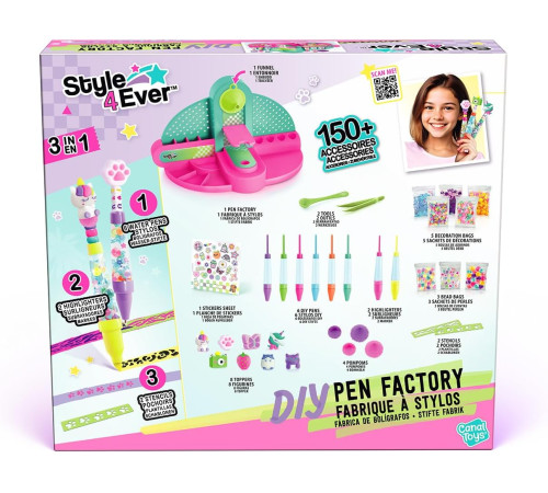 canal toys ofg306 set creativ "style 4 ever diy pen factory"