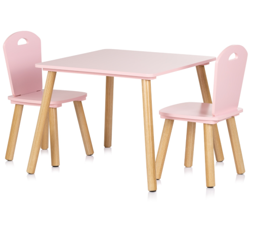  chipolino diwh02420323 Столик и 2 стульчика из МДФ (розовый)