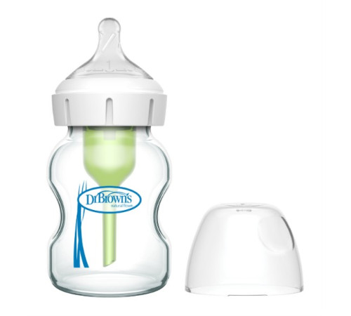  dr.browns wb51730 biberon anticolici din sticlă cu g&acirc;t larg "options +" (0 luni+) 150 ml.