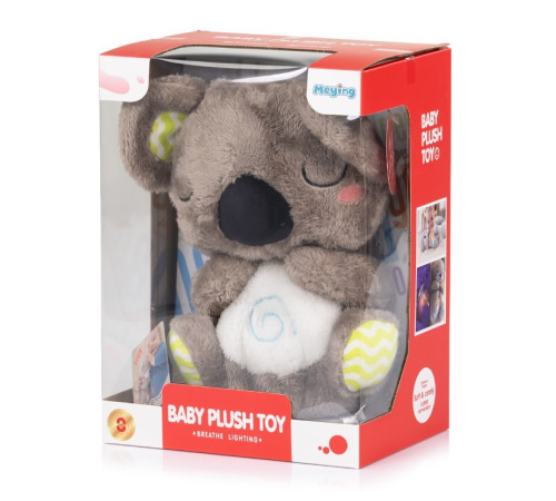 chipolino pild02502klw jucărie respirabilă cu lumină și muzică "koala" bej