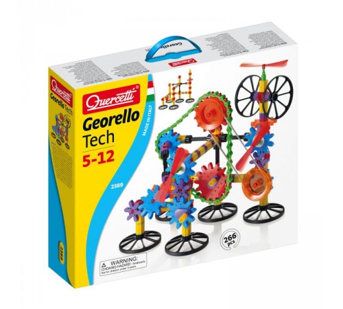 quercetti 2389 Конструктор "georello 3d gears" (266 дет.)
