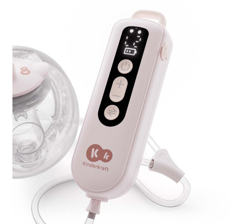 kinderkraft Двойной электрический молокоотсос gentleflow (розовый)
