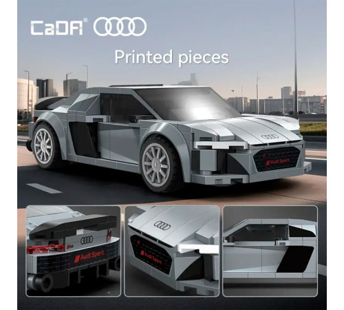 cada c55027w  Конструктор "audi r8 coupe" (199 дет.)