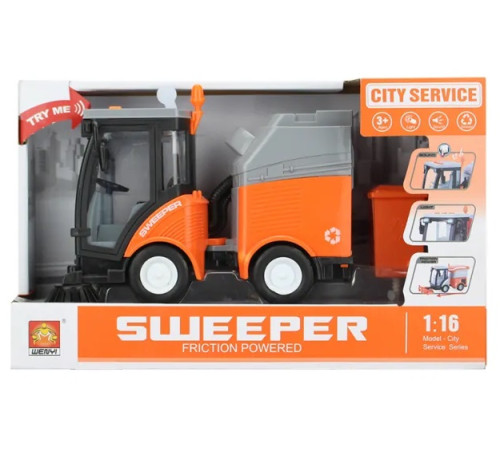  16800 Машина инерционная wenyi "ride-on sweeper" wy680a