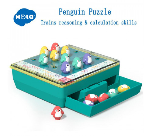 hola toys e7986 joc de masă "penguini"