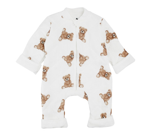 Minikin 241911774 Комбинезон стеганый на молнии "Muslin" (р.74) медвежонок  minikin 241911774 Комбинезон стеганый на молнии "muslin" (р.74) медвежонок