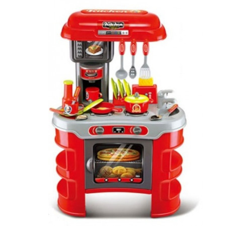 Детский магазин в Кишиневе в Молдове kids chef 008-908 Игровой набор "Кухня" со светом и звуком (красный)