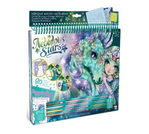 Nebulous Stars 11372 Креативный скетчбук "Фантастические лошади - Вода "  nebulous stars 11372 Креативный скетчбук "Фантастические лошади - Вода "