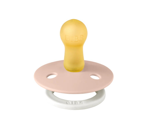 bibs suzeta rotunda din latex blush & vanilla glow (0-6 luni) 2 buc.