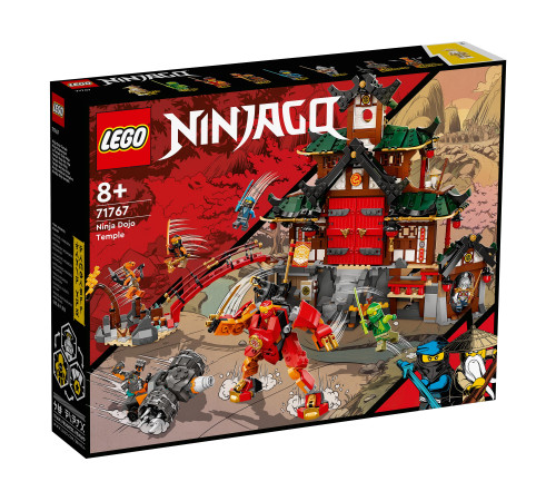 lego ninjago 71767 Конструктор "Храм-додзё ниндзя" (1394 дет.)