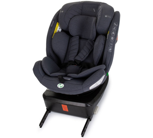 chipolino scaun auto "i-size isofix 360 tourino" stktrn02402gn (40-150 cm.) granite