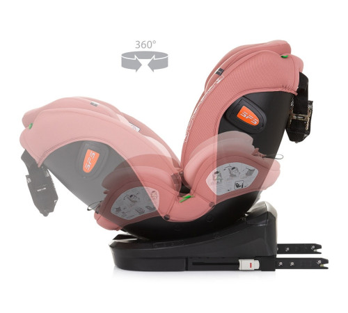 chipolino scaun auto "i-size isofix 360 volare" stkvlr02405fl (40-150 cm.) flamingo