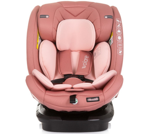 chipolino scaun auto "i-size isofix 360 volare" stkvlr02405fl (40-150 cm.) flamingo