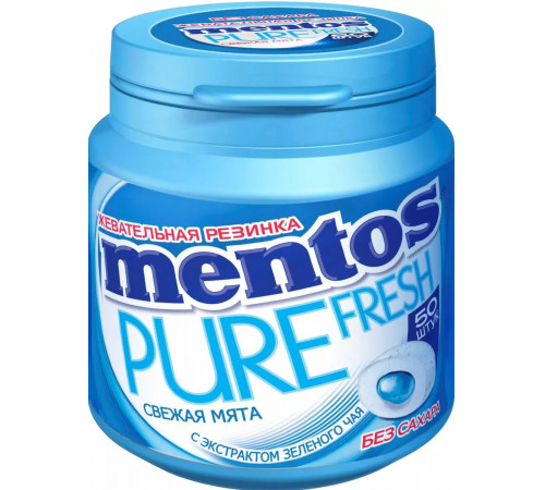  mentos Жевательная резинка pure fresh "Свежая мята"(100 гр.)