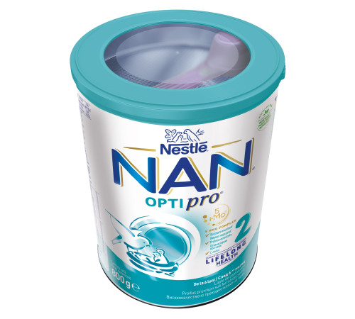 Сухая молочная смесь nan opti pro 2 (6 м +) 800 гр. 