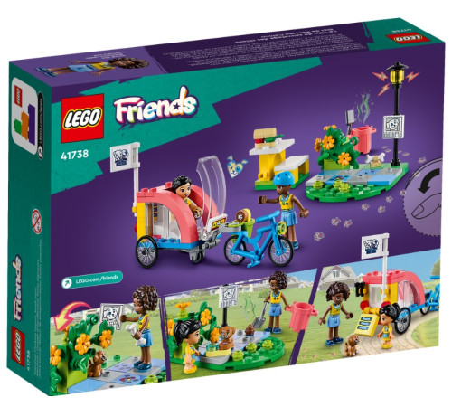 lego  friends 41738 constructor "bicicleta de salvare pentru câini" (125 el.)