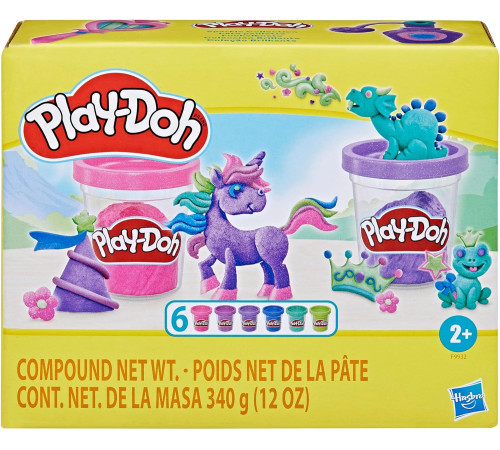 play-doh f9932 Набор пластилина "Блестящая коллекция" (6 цветов)