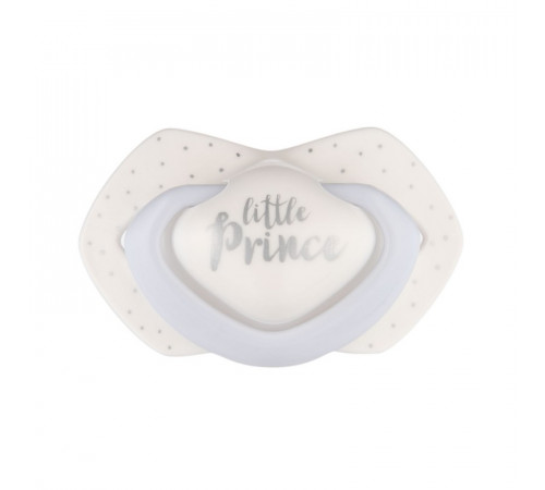 canpol 22/650 suzeta din silicon simetrica "royal baby" (0-6 m.) 2 buc. 