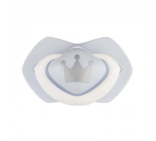 canpol 22/650 suzeta din silicon simetrica "royal baby" (0-6 m.) 2 buc. 