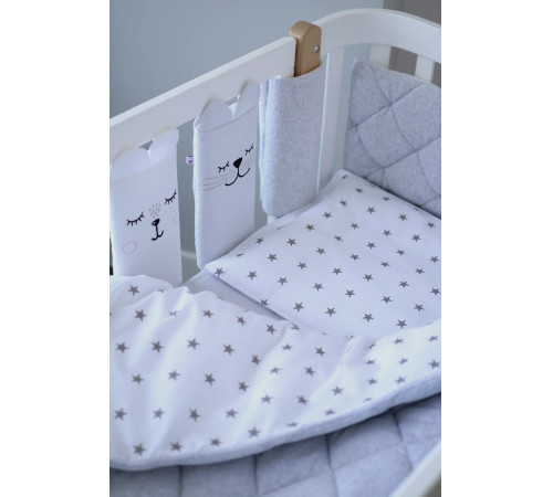veres 218.14 Постельное белье &laquo;velour stars&raquo; серое (5ед.)