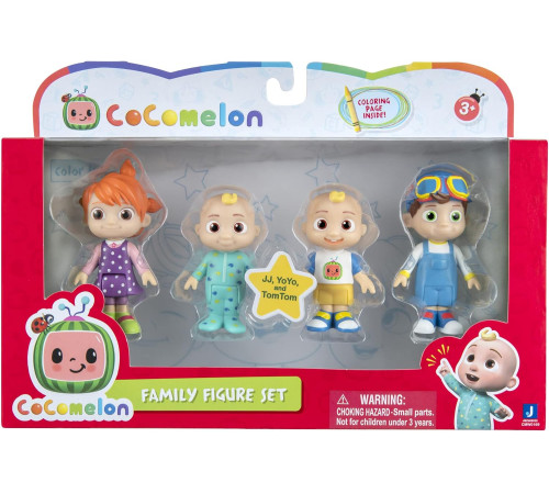  cocomelon cmw0169 set de 4 figurine "familie"