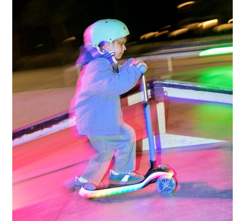 kinderkraft trotinetă 2 &icirc;n 1 raket up cu lumini led (roz)