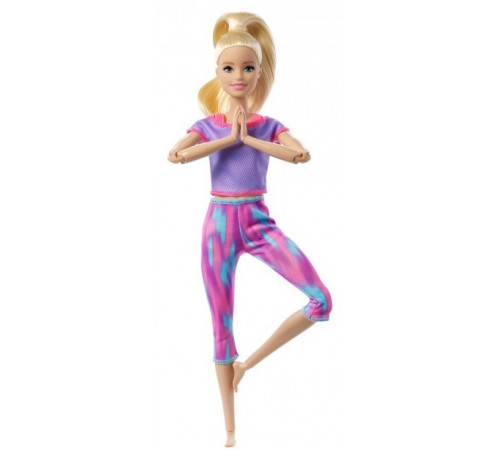  barbie gxf04 Кукла Барби серии "Двигайся как я" блондинка