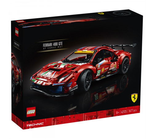  lego technic 42125 constructor "ferrari 488 gte" (1677 el.)