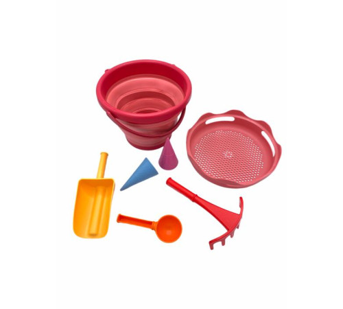 compactoys 99200201 set de nisip compact 7 &icirc;n 1 (rusu)