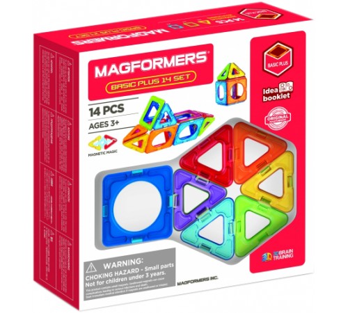 Magformers 705013 Магнитный конструктор "Basic Plus" (14 эл.) magformers 705013 Магнитный конструктор "basic plus" (14 эл.)