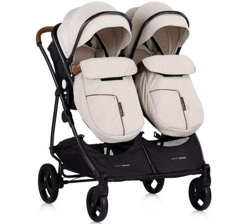 chipolino carucior pentru gemeni duo smart kbds02505bi biscotta