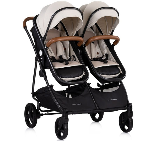 chipolino carucior pentru gemeni duo smart kbds02505bi biscotta
