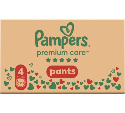 Pampers Premium Care Pants 4 (9-15 кг.) 114 шт. pampers premium care pants 4 (9-15 кг.) 114 шт.